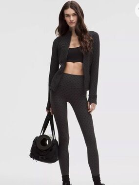 Authentic Lululemon Define Jacket Nulu flocked polka dot Size 4 NWT